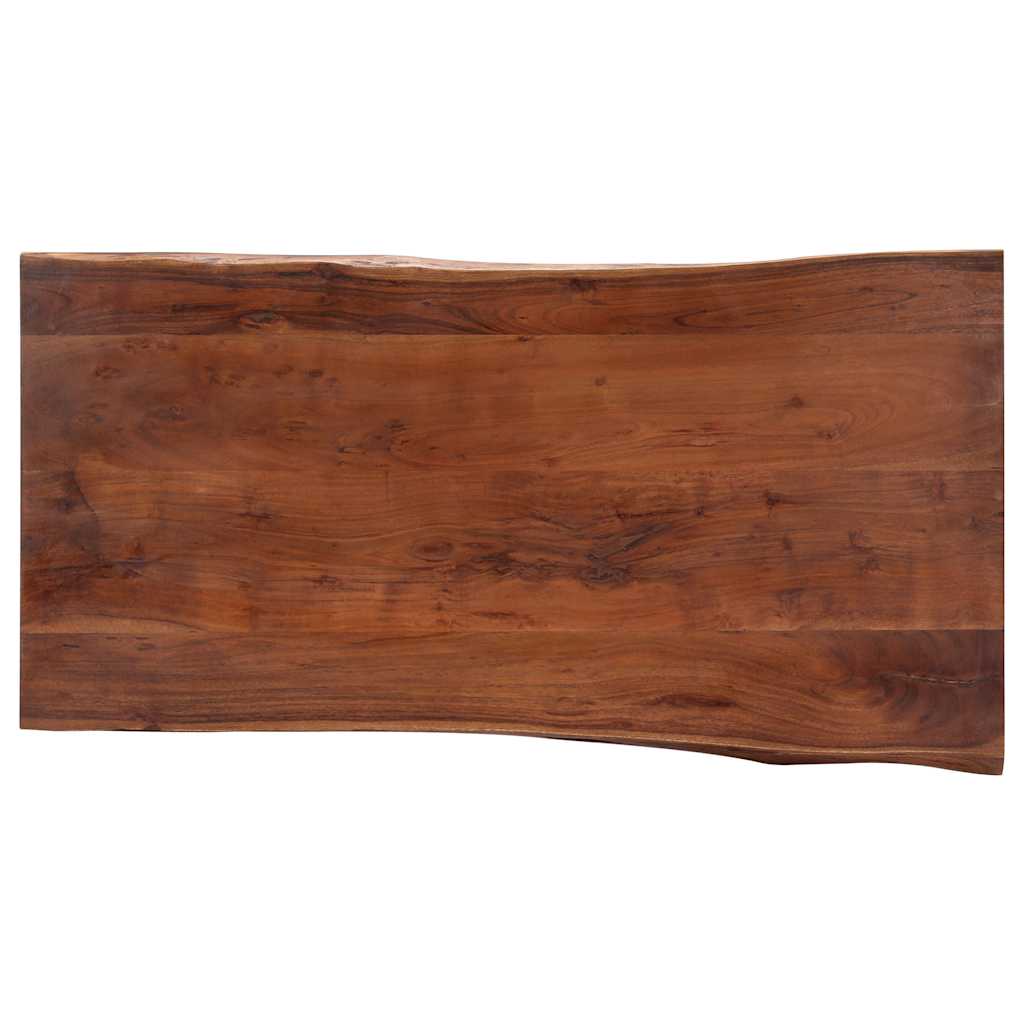 Tömör akácfa dohányzóasztal természetes szélekkel 115x60x40 cm 5
