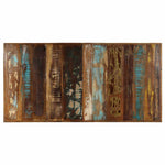 Tömör újrahasznosított fa étkezőasztal 140 x 70 x 75 cm 5
