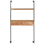 Tömör akácfa fali pult 90 x 40 x 170 cm 2