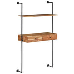 Tömör akácfa fali pult 90 x 40 x 170 cm 10