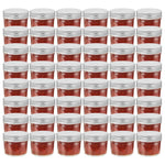 48 db 110 ml-es befőttesüveg ezüstszínű tetővel