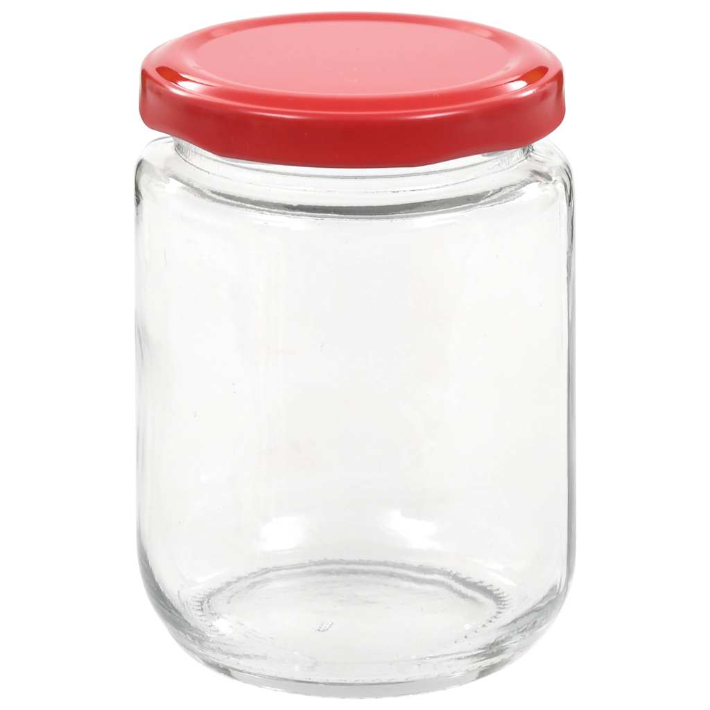 96 db 230 ml-es befőttesüveg piros tetővel 4