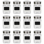 12 db tárolóedény matricával 300 ml