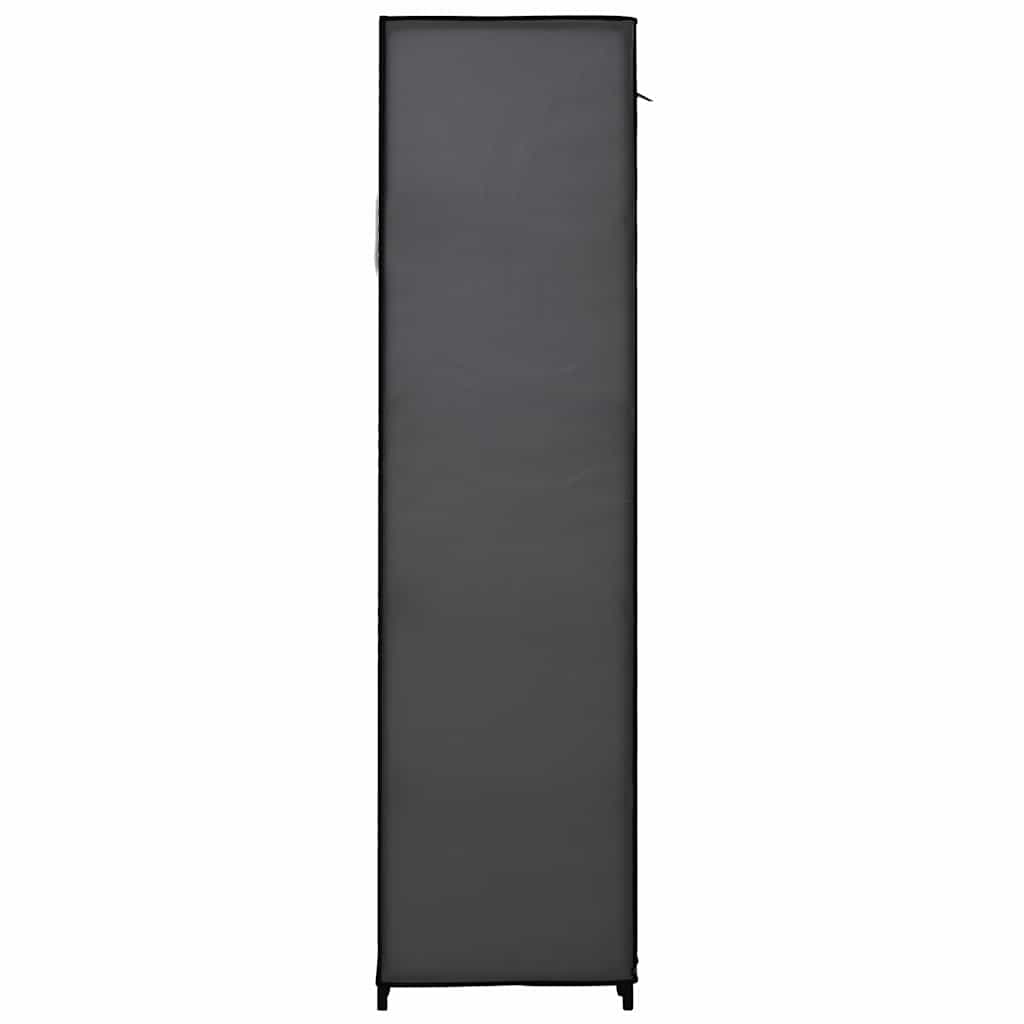 Szürke összecsukható szövet ruhásszekrény 110 x 45 x 175 cm 5