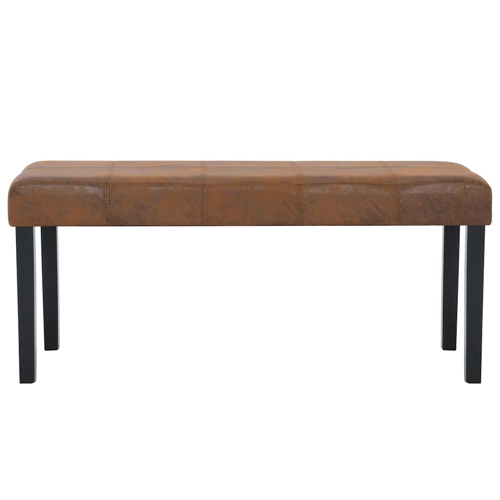 Barna művelúr pad 106 cm 3