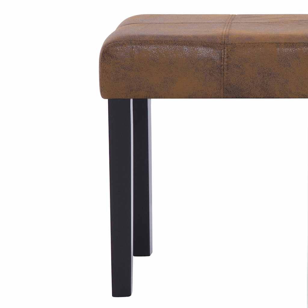 Barna művelúr pad 106 cm 5