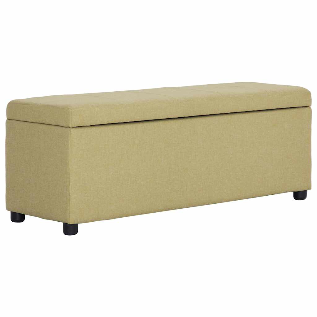 Zöld poliészter pad tárolórekesszel 116 cm