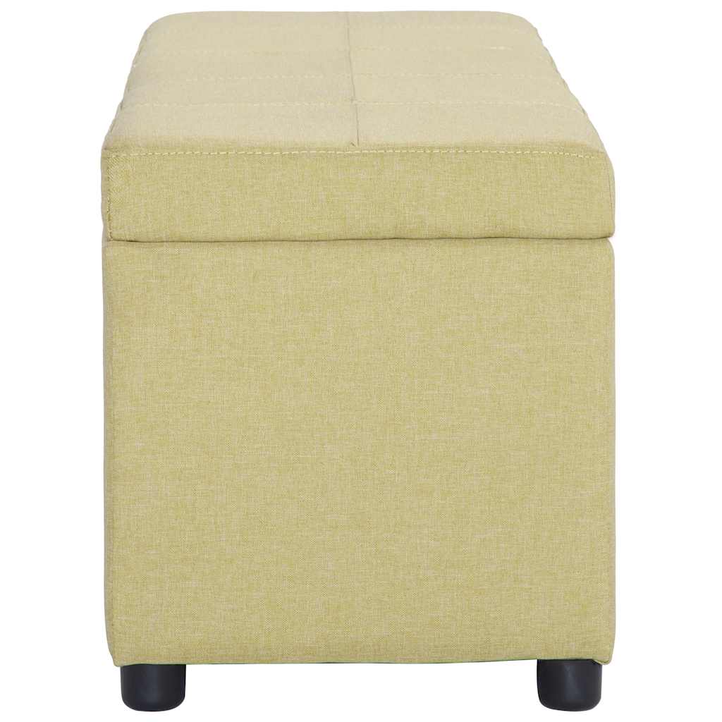Zöld poliészter pad tárolórekesszel 116 cm 3