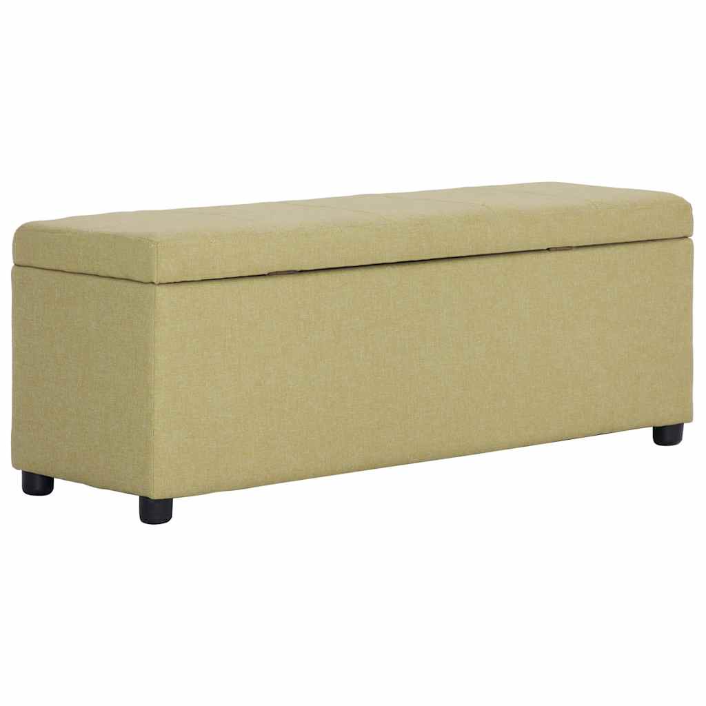 Zöld poliészter pad tárolórekesszel 116 cm 4