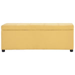 Sárga poliészter pad tárolórekesszel 116 cm 2