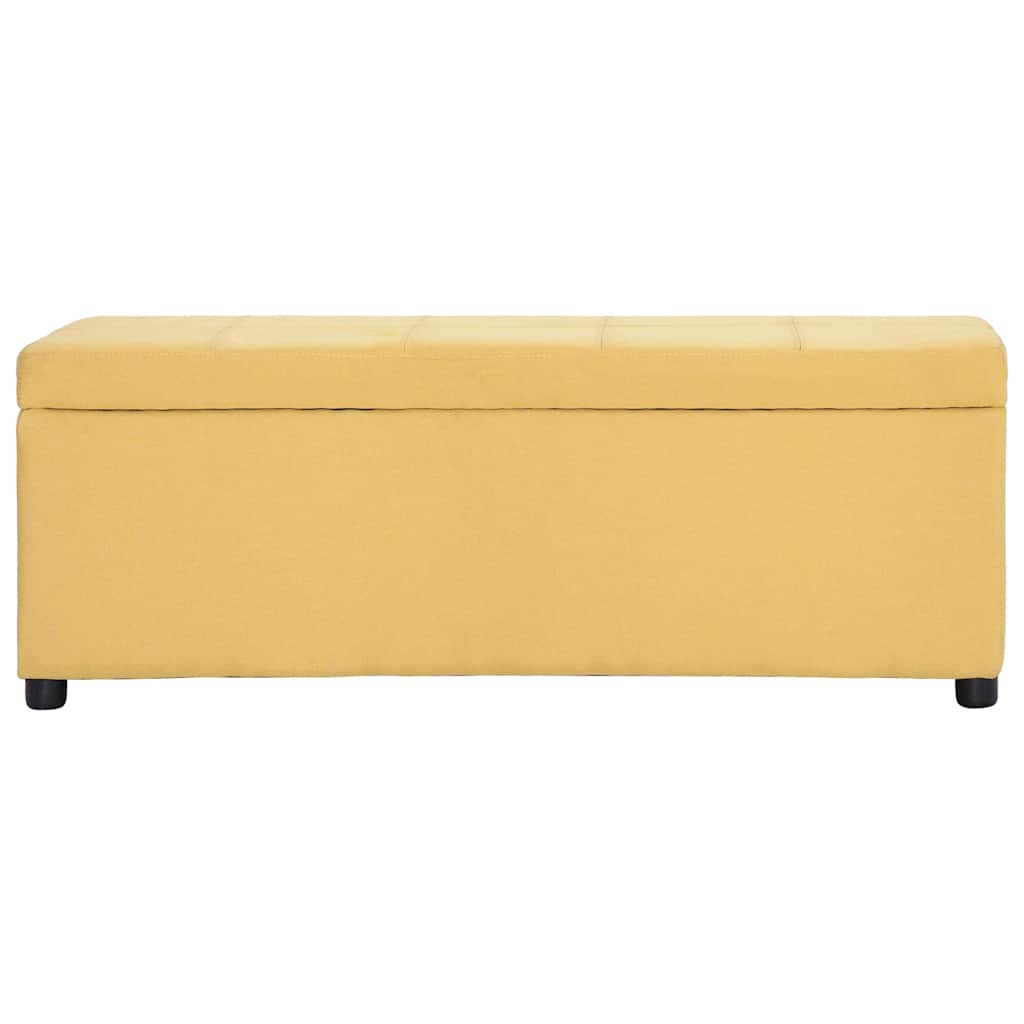 Sárga poliészter pad tárolórekesszel 116 cm 2