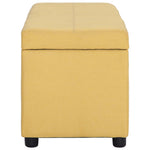 Sárga poliészter pad tárolórekesszel 116 cm 3