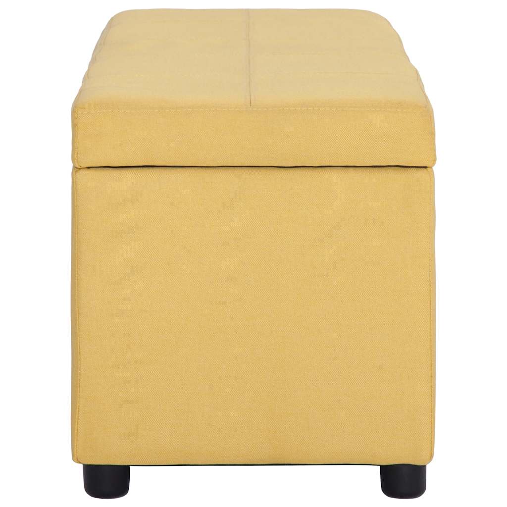 Sárga poliészter pad tárolórekesszel 116 cm 3