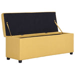 Sárga poliészter pad tárolórekesszel 116 cm 5