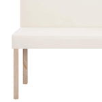 Krémszínű műbőr pad 139,5 cm 6