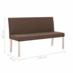 Barna poliészter pad 139,5 cm 8