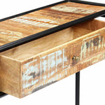 Tömör újrahasznosított fa tálalóasztal 118 x 30 x 75 cm 7