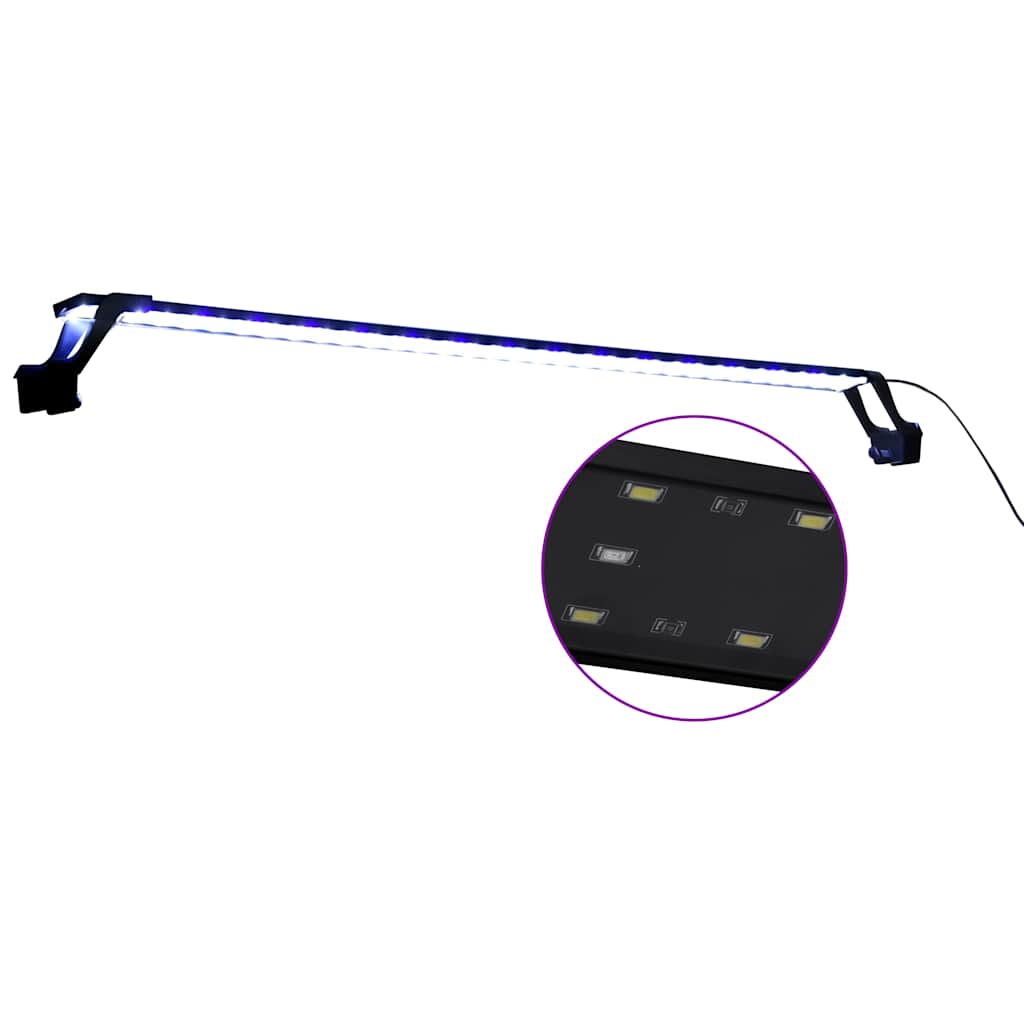 Kék és fehér LED-lámpa akváriumhoz szorítókkal 115 - 130 cm 2