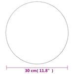 Kör alakú keret nélküli üveg tükör 30 cm 5