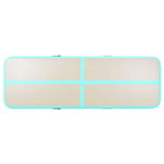 Zöld PVC felfújható tornaszőnyeg pumpával 300 x 100 x 10 cm 7