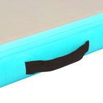 Zöld PVC felfújható tornaszőnyeg pumpával 300 x 100 x 10 cm 10