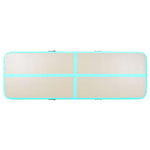 Zöld PVC felfújható tornaszőnyeg pumpával 600 x 100 x 10 cm 7