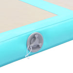 Zöld PVC felfújható tornaszőnyeg pumpával 600 x 100 x 10 cm 9
