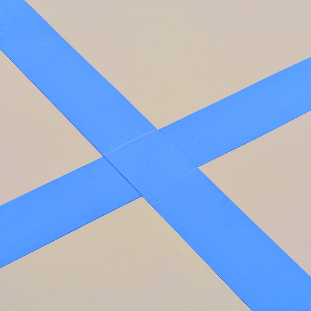 Kék PVC felfújható tornaszőnyeg pumpával 800 x 100 x 10 cm 12