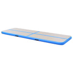 Kék PVC felfújható tornaszőnyeg pumpával 800 x 100 x 10 cm 4