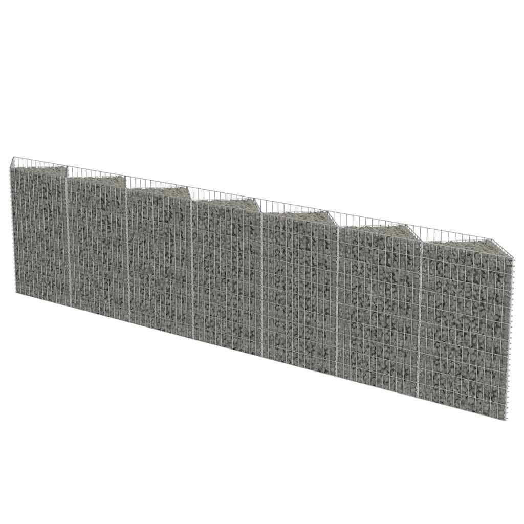 Horganyzott acél gabion fal 450 x 30 x 100 cm 2