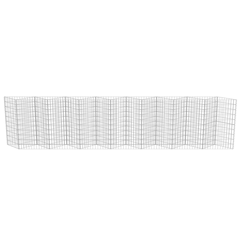 Horganyzott acél gabion fal 450 x 30 x 100 cm 6