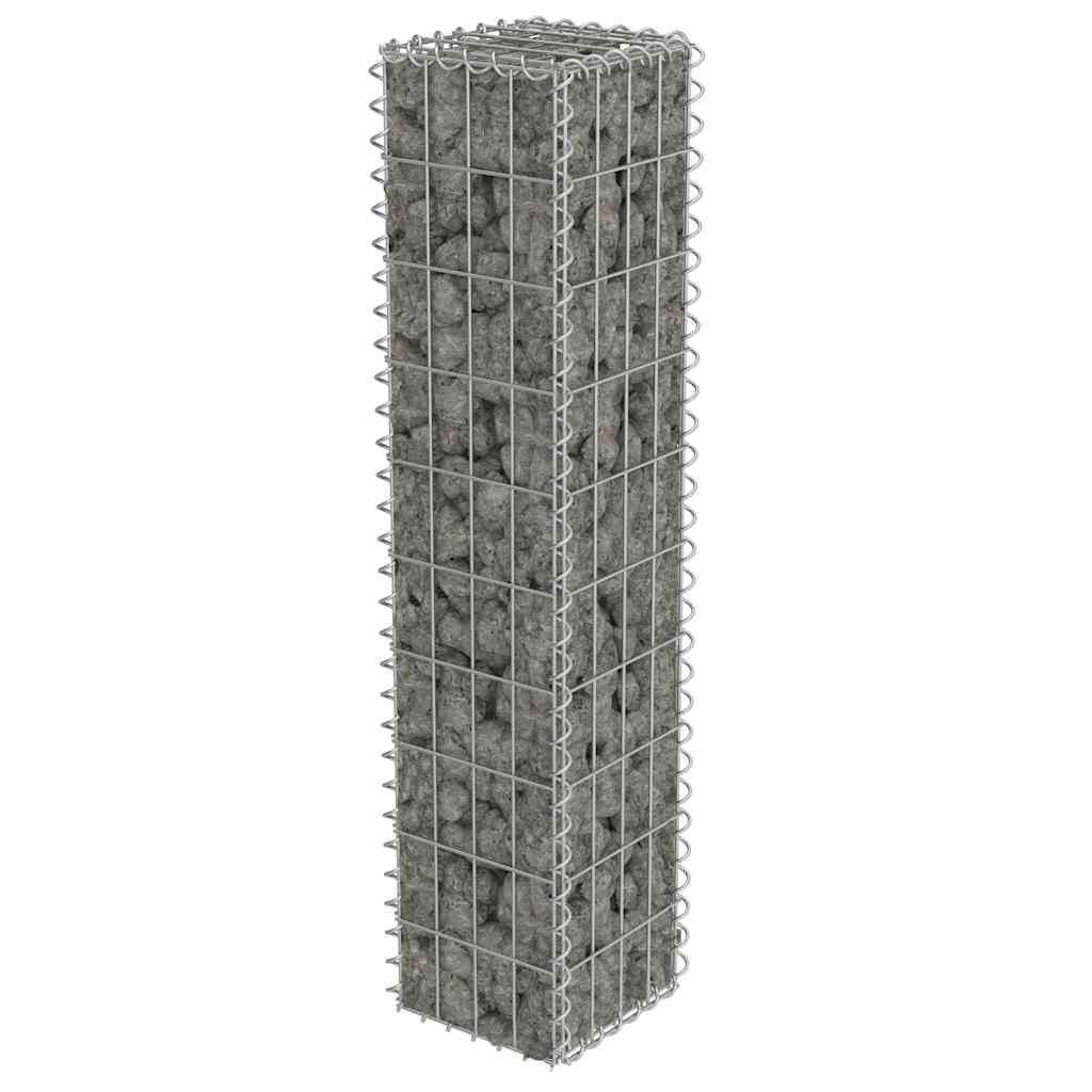 Horganyzott acél gabion fal fedéllel 20 x 20 x 100 cm 4
