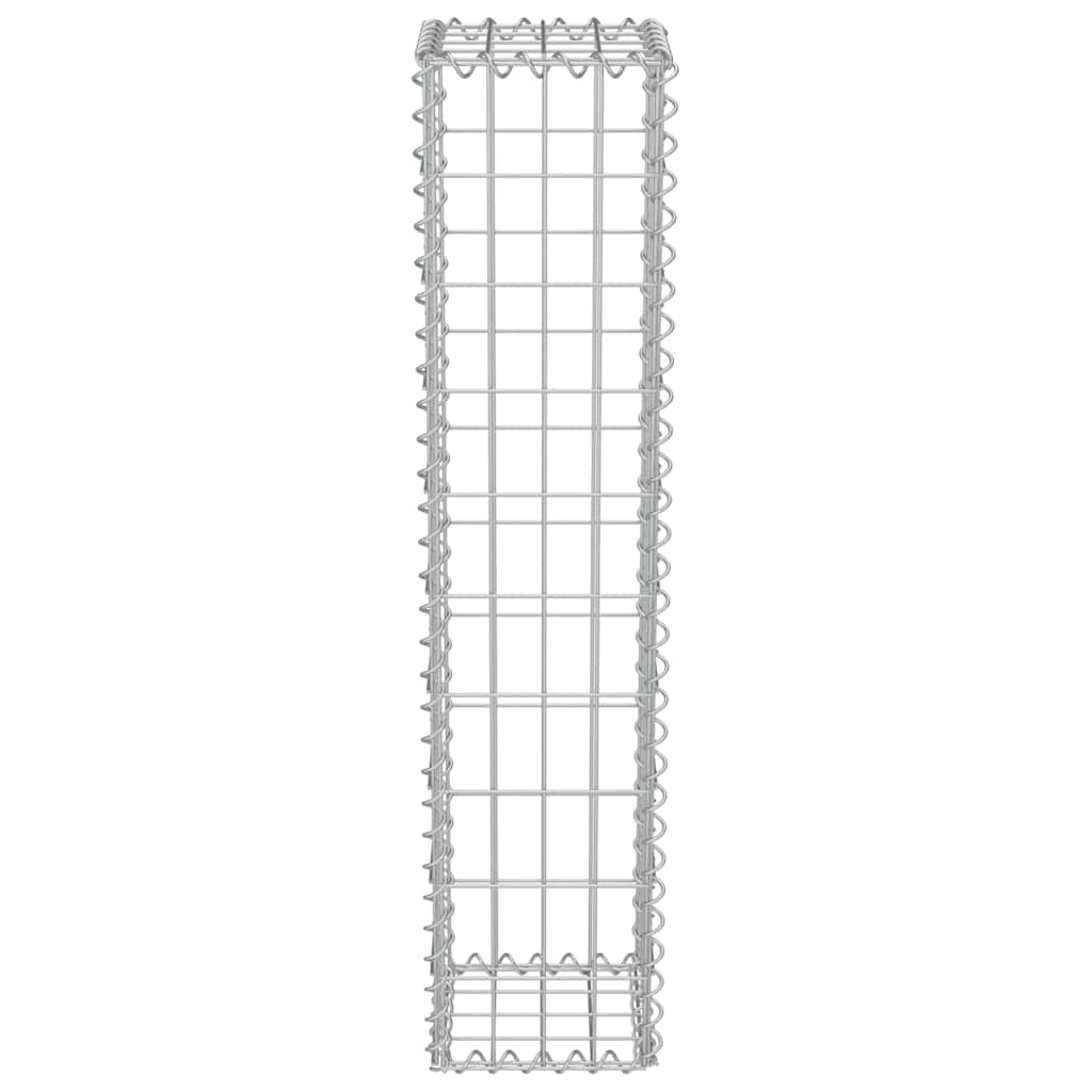 Horganyzott acél gabion fal fedéllel 20 x 20 x 100 cm 5
