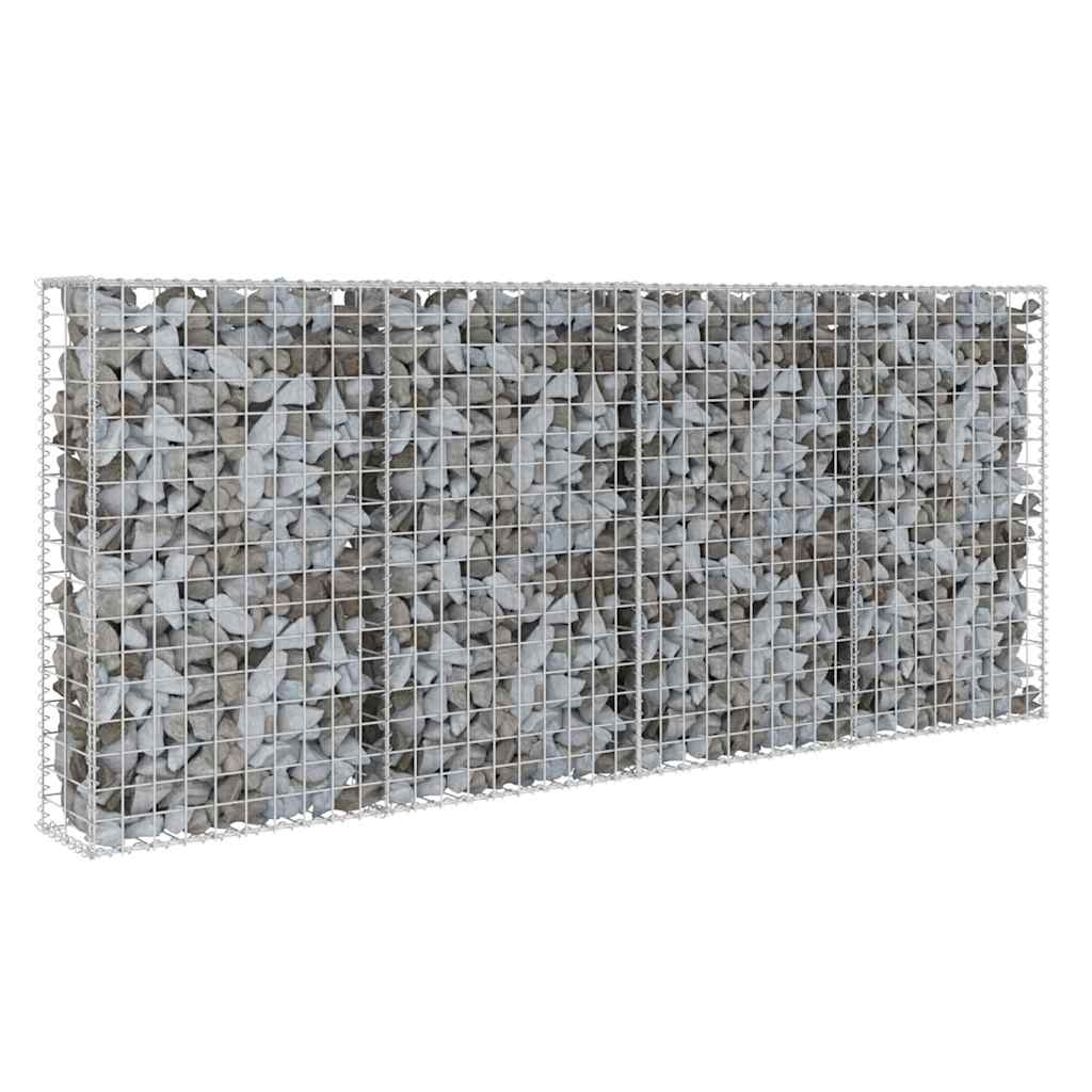 Horganyzott acél gabion fal fedéllel 200 x 20 x 85 cm 2