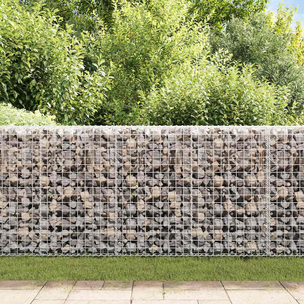 Horganyzott acél gabion fal fedéllel 200 x 20 x 85 cm 3