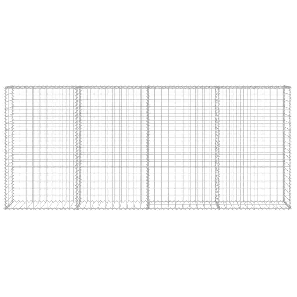 Horganyzott acél gabion fal fedéllel 200 x 20 x 85 cm 5