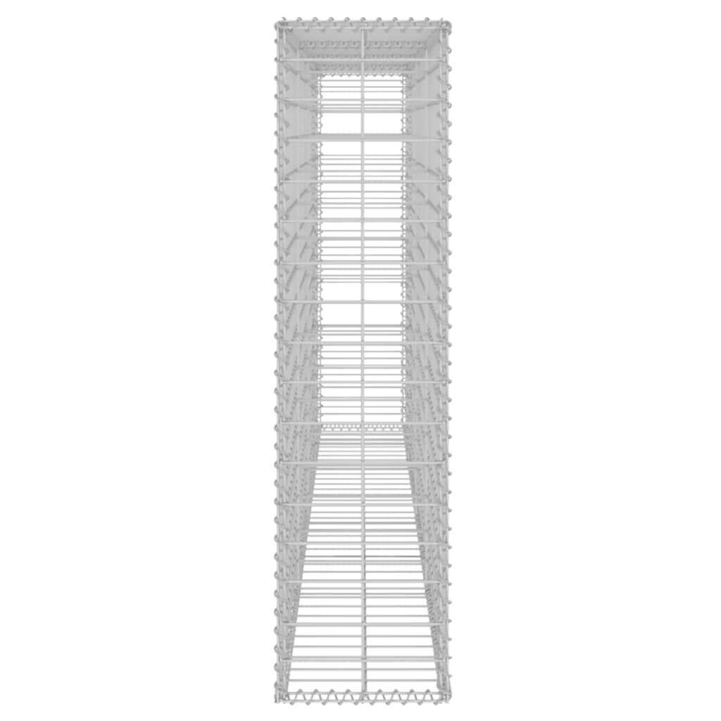 Horganyzott acél gabion fal fedéllel 200 x 20 x 85 cm 6