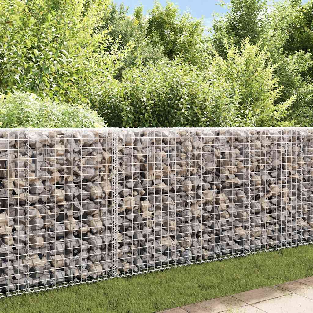Horganyzott acél gabion fal fedéllel 200 x 20 x 85 cm