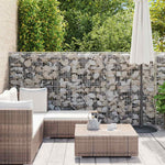 Horganyzott acél gabion fal fedéllel 600 x 50 x 150 cm 3