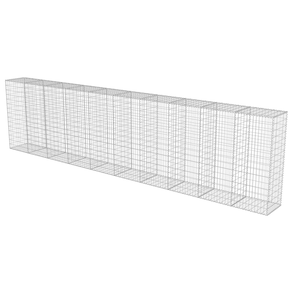 Horganyzott acél gabion fal fedéllel 600 x 50 x 150 cm 4