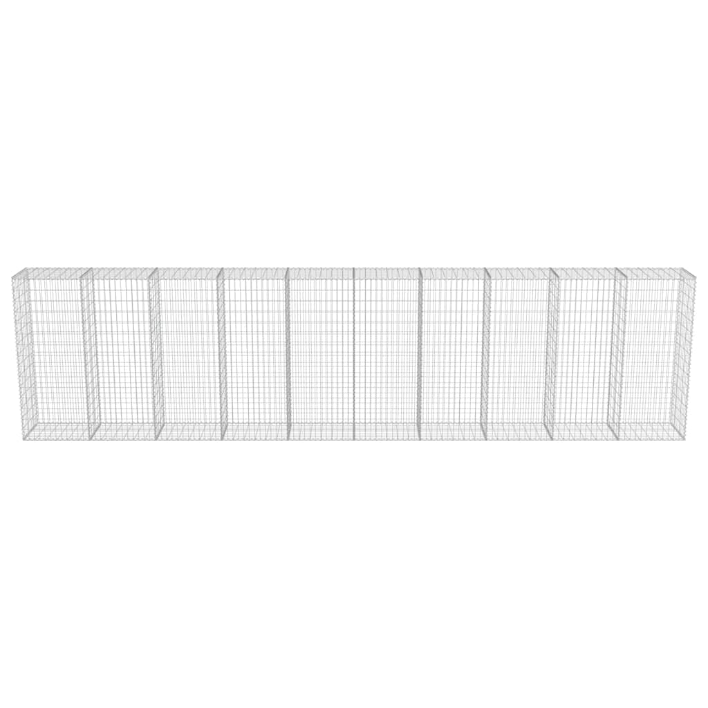 Horganyzott acél gabion fal fedéllel 600 x 50 x 150 cm 5