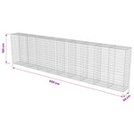 Horganyzott acél gabion fal fedéllel 600 x 50 x 150 cm 7