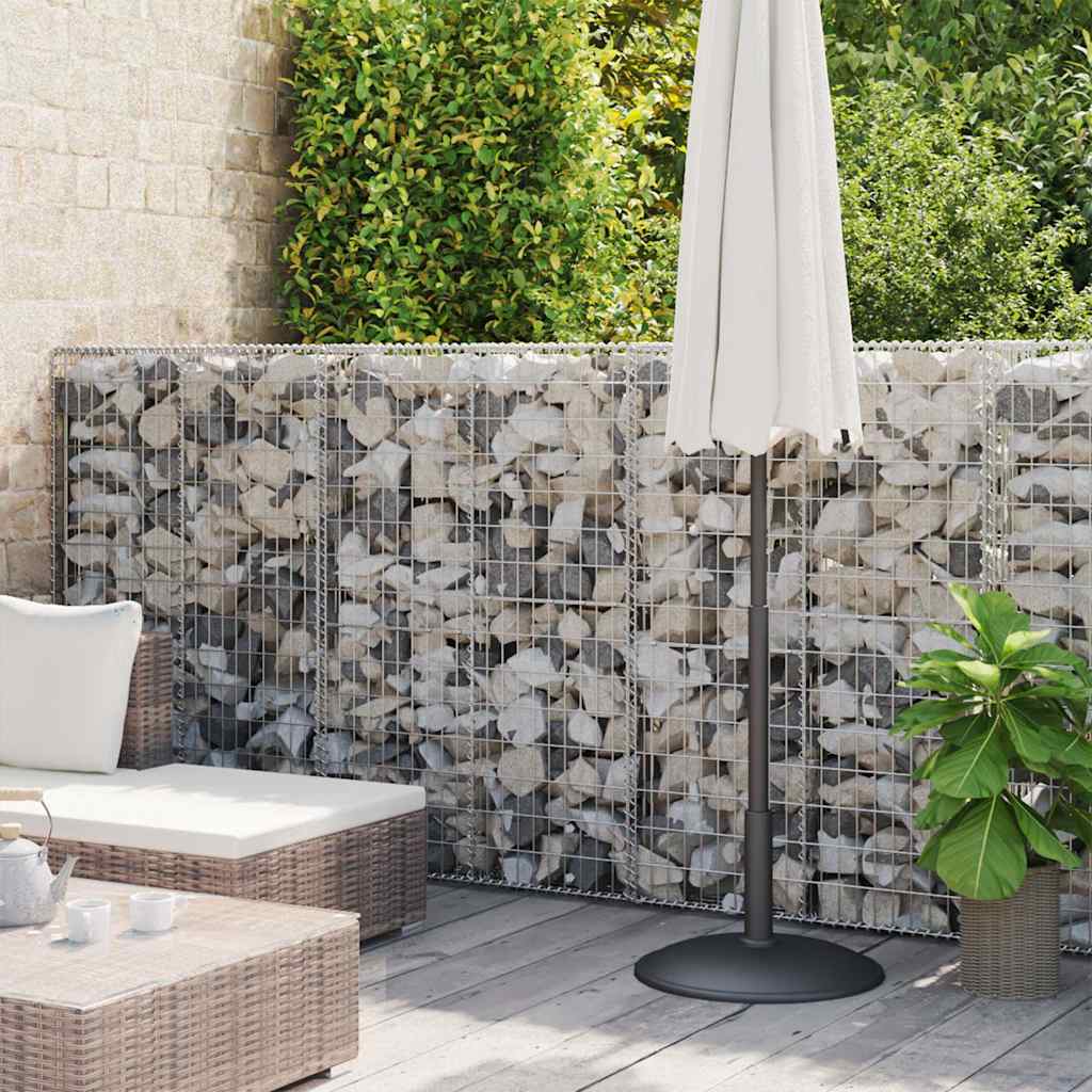 Horganyzott acél gabion fal fedéllel 600 x 50 x 150 cm