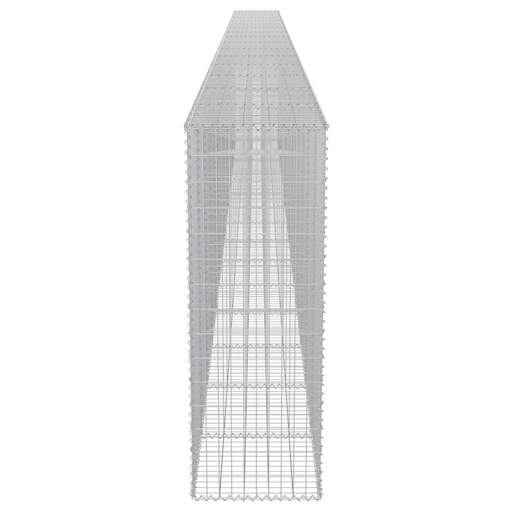 Horganyzott acél gabion fal fedéllel 900 x 50 x 150 cm 6