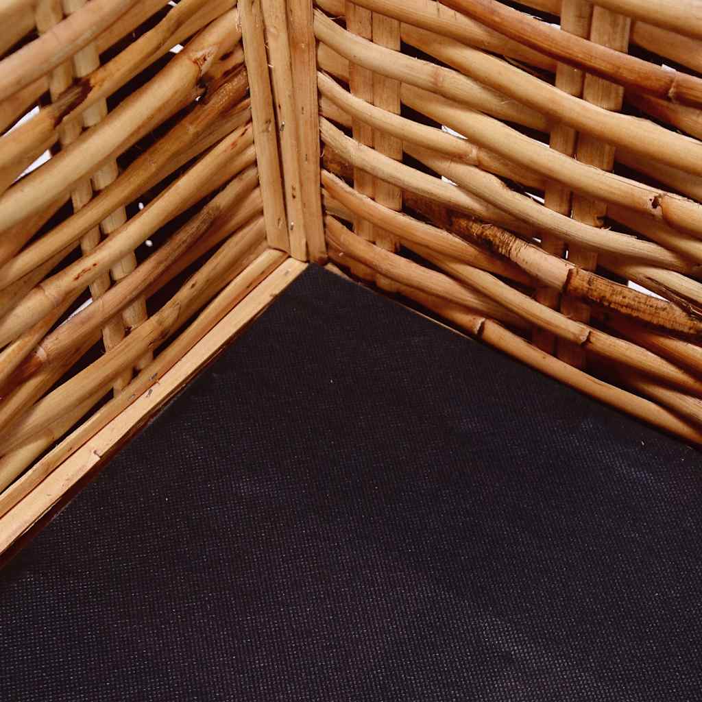 3-személyes természetes rattan kerti kanapé 3
