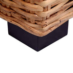 3-személyes természetes rattan kerti kanapé 4