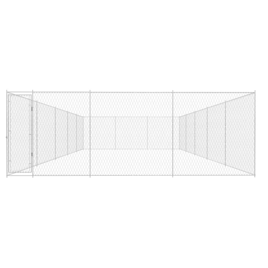 Kültéri horganyzott acél kutyakennel 950x570x185 cm 2