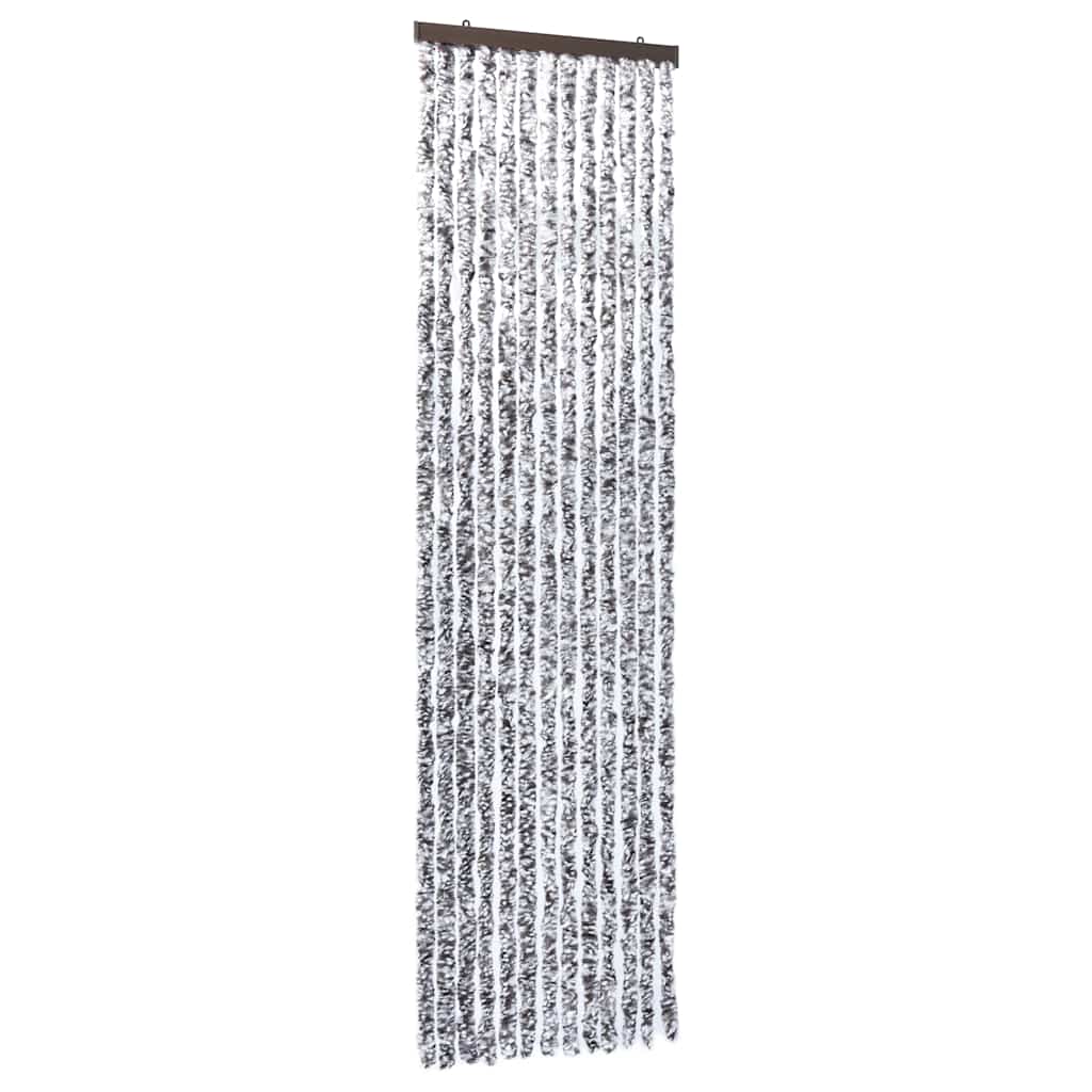 Barna és bézs zsenília rovarfüggöny 56 x 185 cm 2