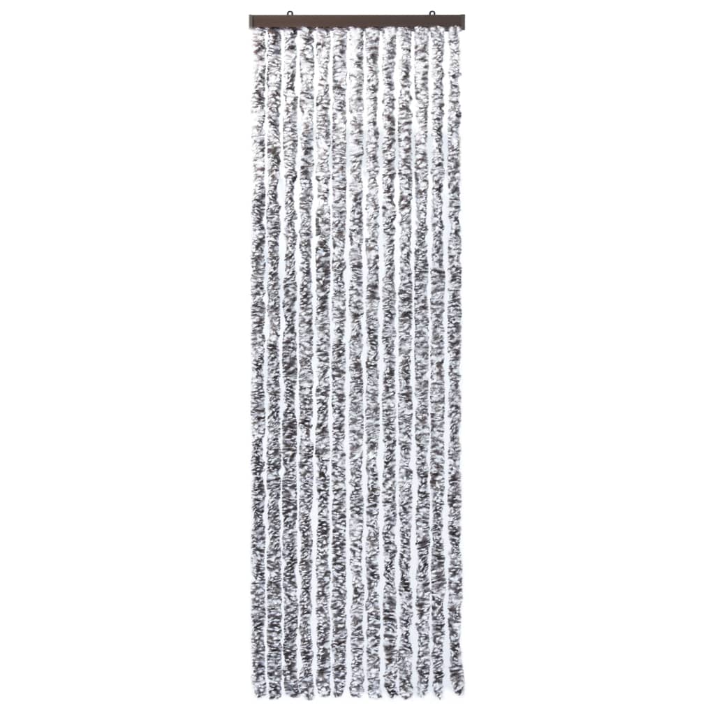 Barna és bézs zsenília rovarfüggöny 56 x 185 cm 3