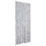 Fehér és szürke zsenília rovarfüggöny 100 x 220 cm 2